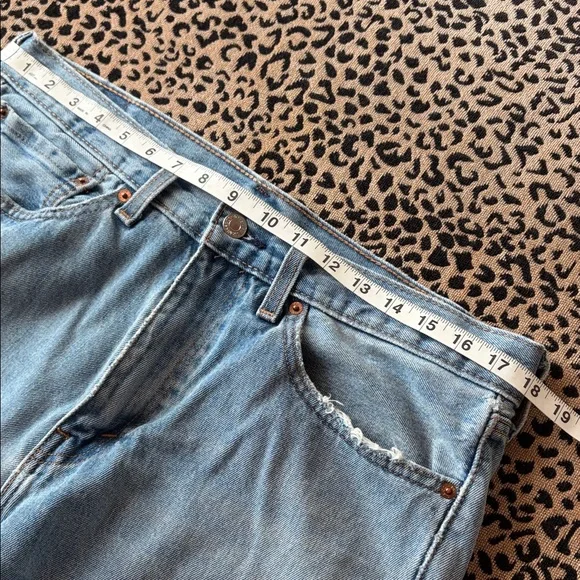 Men's Distressed Levi's Jeans 505 Size 34 x 32 - Picture 13 of 14